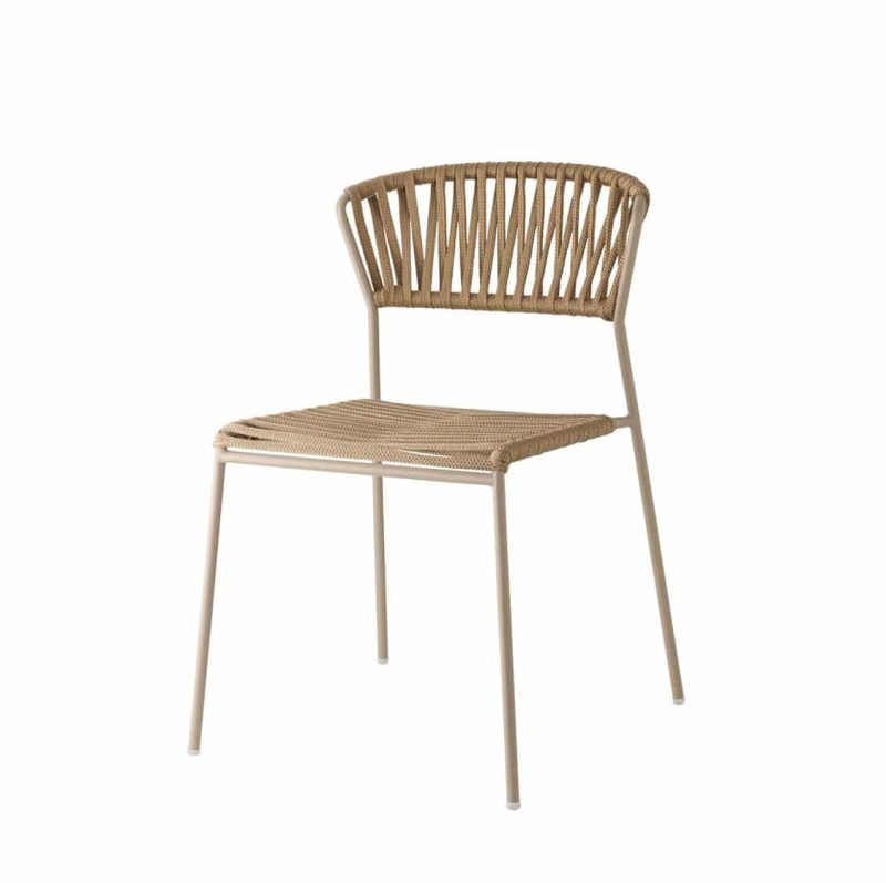 Lisa Club Side Chiar Outside Scab Design at DeFrae Contract Furniture Taupe Front