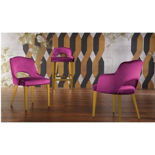 London 2 Oval Wood Chair Legs Range ContractIn at DeFrae Contract Furniture