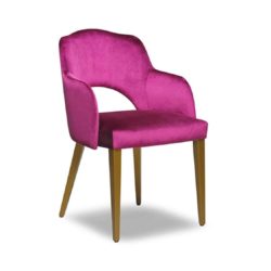 London Portobello Armchair Available From DeFrae Contract Furniture Pink Velvet