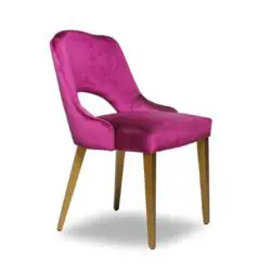London Portobello Side Chair Available From DeFrae Contract Furniture Pink Velvet