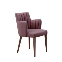 Louvre Fluted Wood Armchair ContractIn DeFrae Contract Furniture