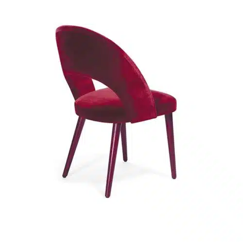 Luxe Side Chair Artu S DeFrae Contract Furniture Back View