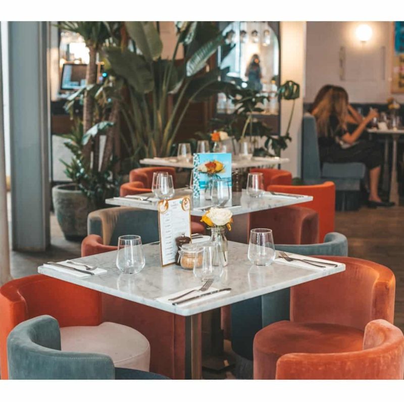 Marble Table tops DeFrae Contract Furniture at Scarlett Green London
