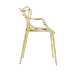 Masters chair Metallic Gold by Kartell available from DeFrae Contract Furniture Outside furniture Gold
