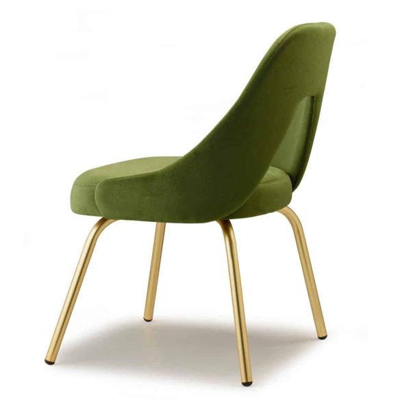 Mimi Side Chair By Scab Design Available From DeFrae Contract Furniture Green Velvet Gold Metal Frame Me Chair