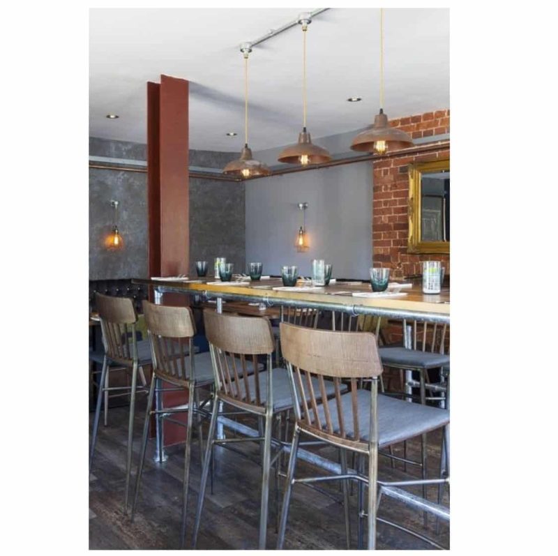 Naika Bar Stool Spindle Back DeFrae Contract Furniture At Charcoal Kitchen