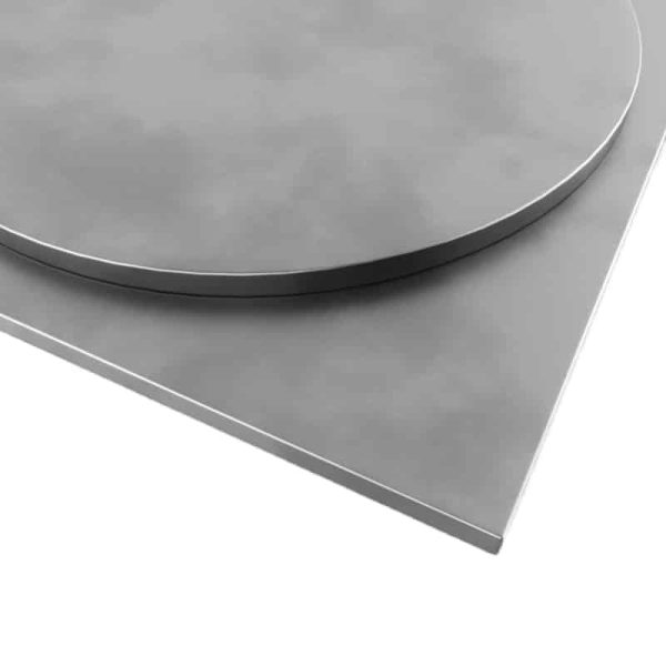 Natural Satin Zinc Tabletops From DeFrae Contract Furniture Restaurant