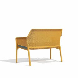 Net Bench DeFrae Contract Furniture Mustard Back