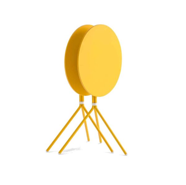 Nolita Flip Top Table Base Pedrali at DeFrae Mustard Yellow Stackable