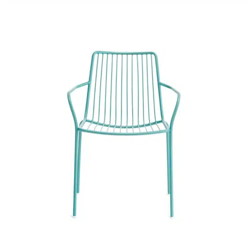 Nolita armchair 3656 Pedrali at DeFrae Contract Furniture Cyan Blue Front