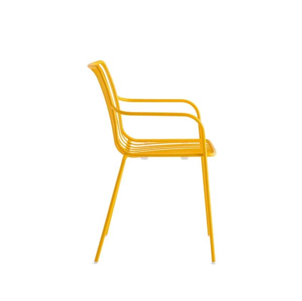 Nolita armchair 3656 Pedrali at DeFrae Contract Furniture Mustard Yellow Side On