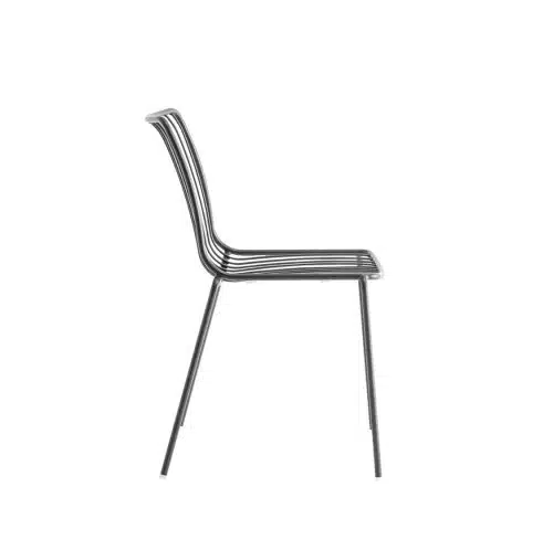 Nolita side chair 3651 Pedrali at DeFrae Contract Furniture Black Side On View