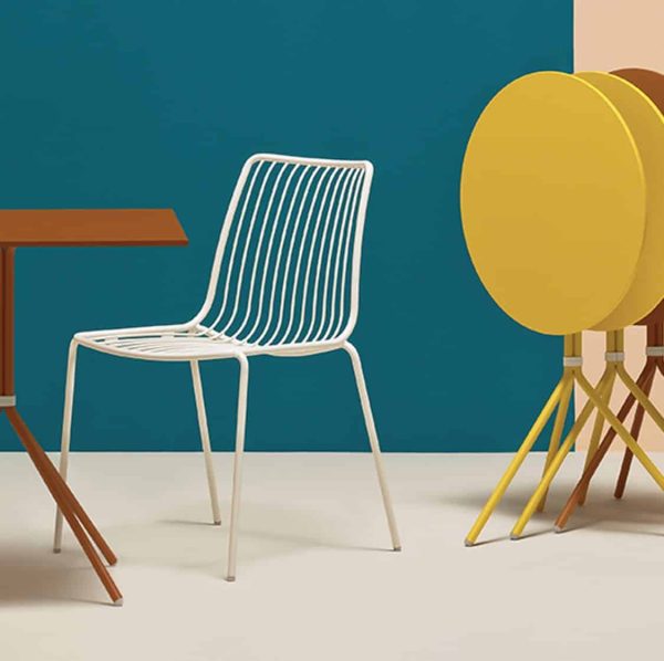 Nolita side chair 3651 Pedrali at DeFrae Contract Furniture White in situ