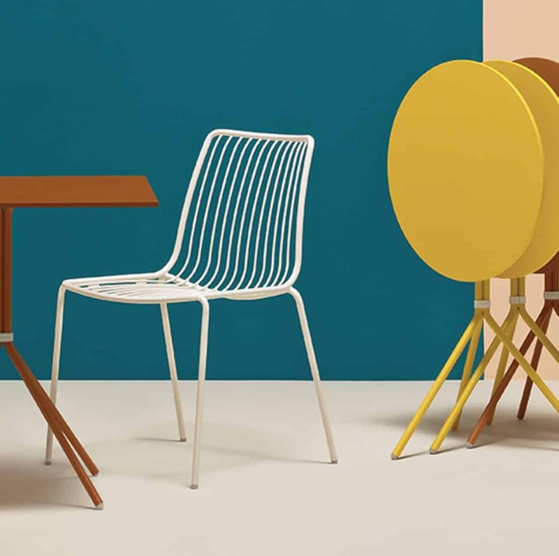 Nolita side chair 3651 Pedrali at DeFrae Contract Furniture White in situ