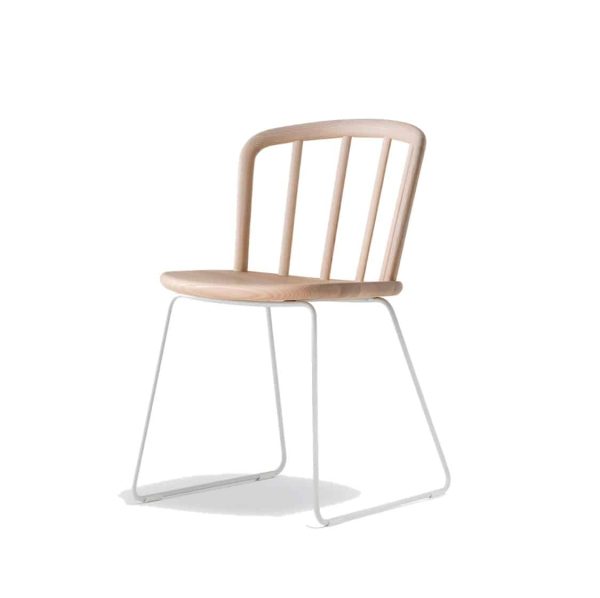 Nym Armchair 2850 Pedrali at DeFrae Contract Furniture Natural Sled Base