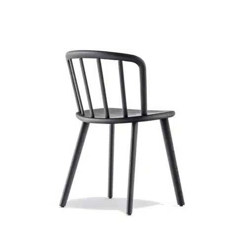 Nym Side Chair 2830 Pedrali at DeFrae Contract Furniture Black Back