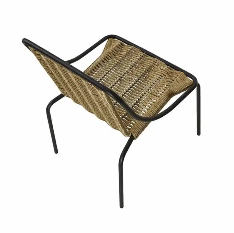 Oyster Woven Side Chair DeFrae Contract Furniture Natural Above View