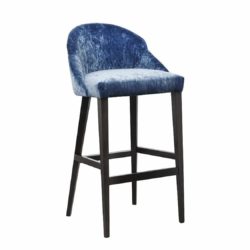 Paris S Bar Stool Contractin Available From DeFrae Contract Furniture Blue Velvet Wood Frame