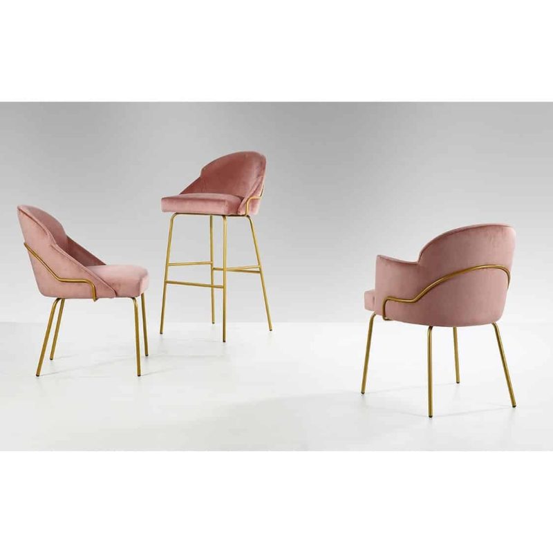 Paris Tube Side Chair Armchair Bar Stool DeFrae Contract Furniture ContractIn