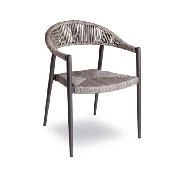 Praque woven outdoor chairs available from DeFrae Contract Furniture