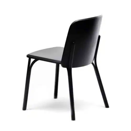 Split Side Chair from Ton at DeFrae Contract Furniture Black