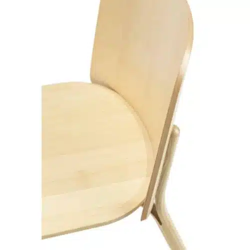 Split Side Chair from Ton at DeFrae Contract Furniture natural close up