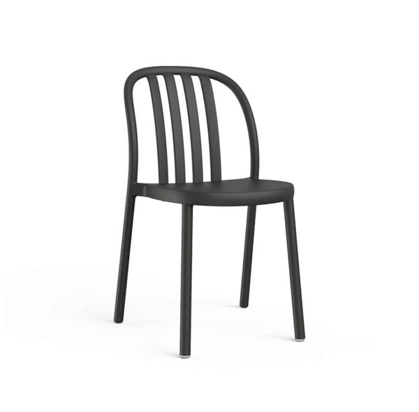 Susie Outdoor Side Chair DeFrae Contract Furniture Black