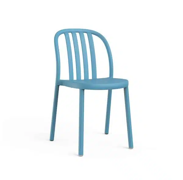 Susie Outdoor Side Chair DeFrae Contract Furniture Blue