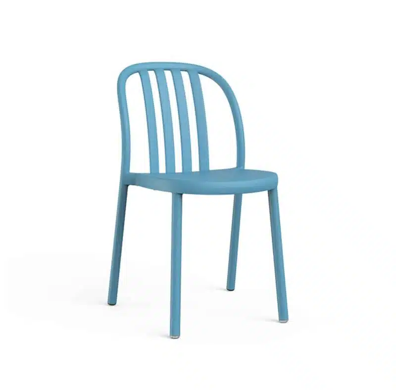 Susie Outdoor Side Chair DeFrae Contract Furniture Blue