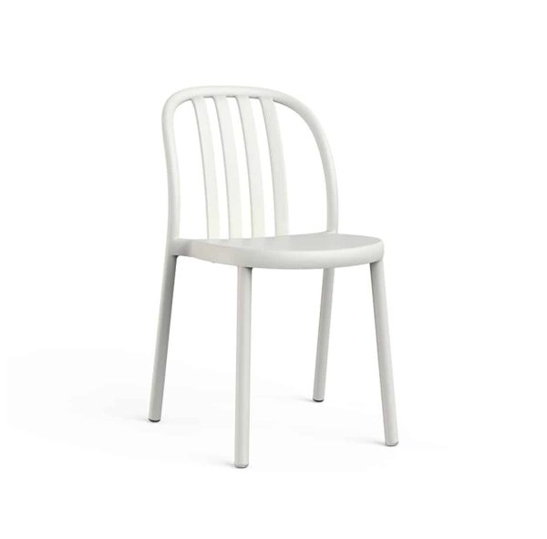Susie Outdoor Side Chair DeFrae Contract Furniture White