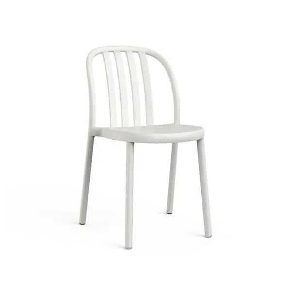 Susie Outdoor Side Chair DeFrae Contract Furniture White