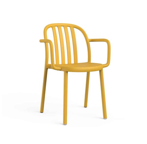 Susie Outdoor Armchair DeFrae Contract Furniture Mutard Yellow