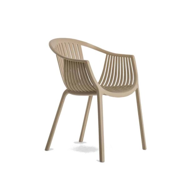 Tatami Recyclable Armchair Pedrali 306 Tan DeFrae Contract Furniture Beige Tan