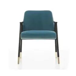 Tennesse Armchair Tenues 2302 Pro Cizeta Available From DeFrae Contract Furniture Blue Front