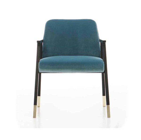Tennesse Armchair Tenues 2302 Pro Cizeta Available From DeFrae Contract Furniture Blue Front