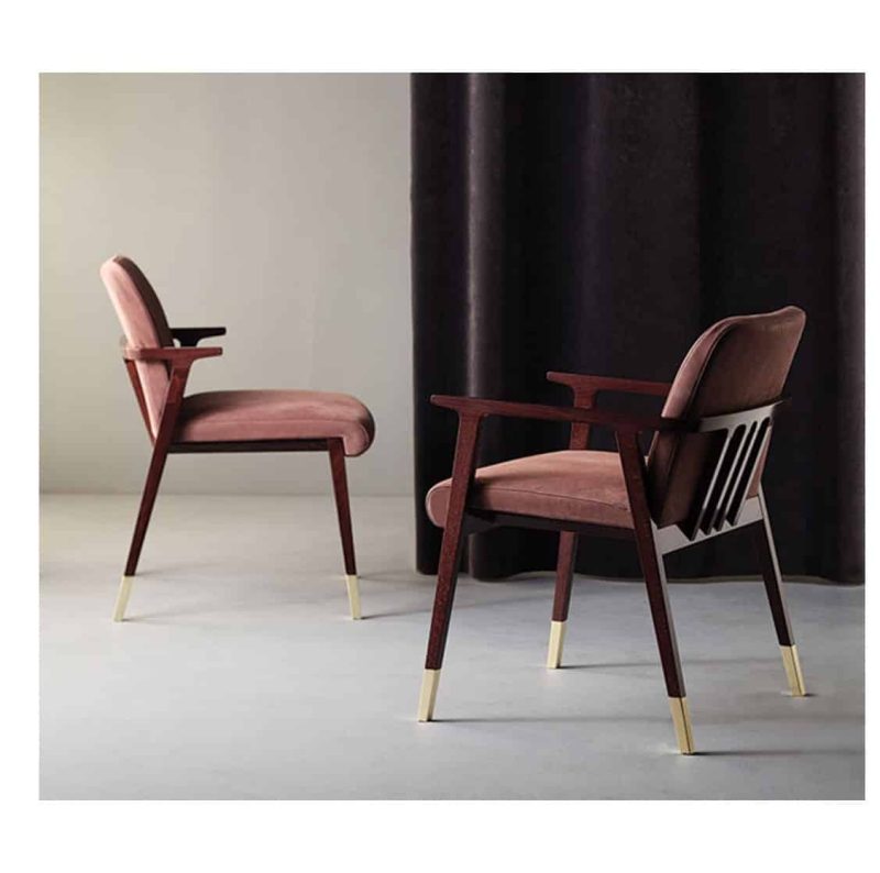 Tennesse Armchair Tenues 2302 Pro Cizeta Available From DeFrae Contract Furniture Side Brown Back Side Chair