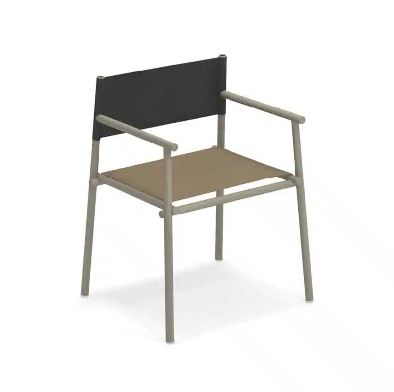 Terramera Armchair from Emu available from DeFrae Contract Furniture London Brown and Black