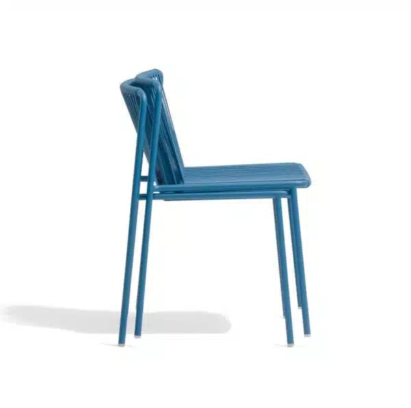 Tribeca Side Chair Pedrali available from DeFrae Contract Furniture Outside Chair Blue Stackable