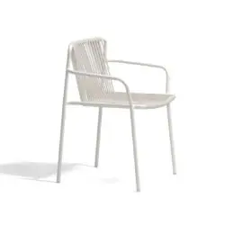 Tribeca armchair Pedrali available from DeFrae Contract Furniture Outside Chair Cream