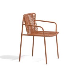 Tribeca armchair Pedrali available from DeFrae Contract Furniture Outside Chair Orange