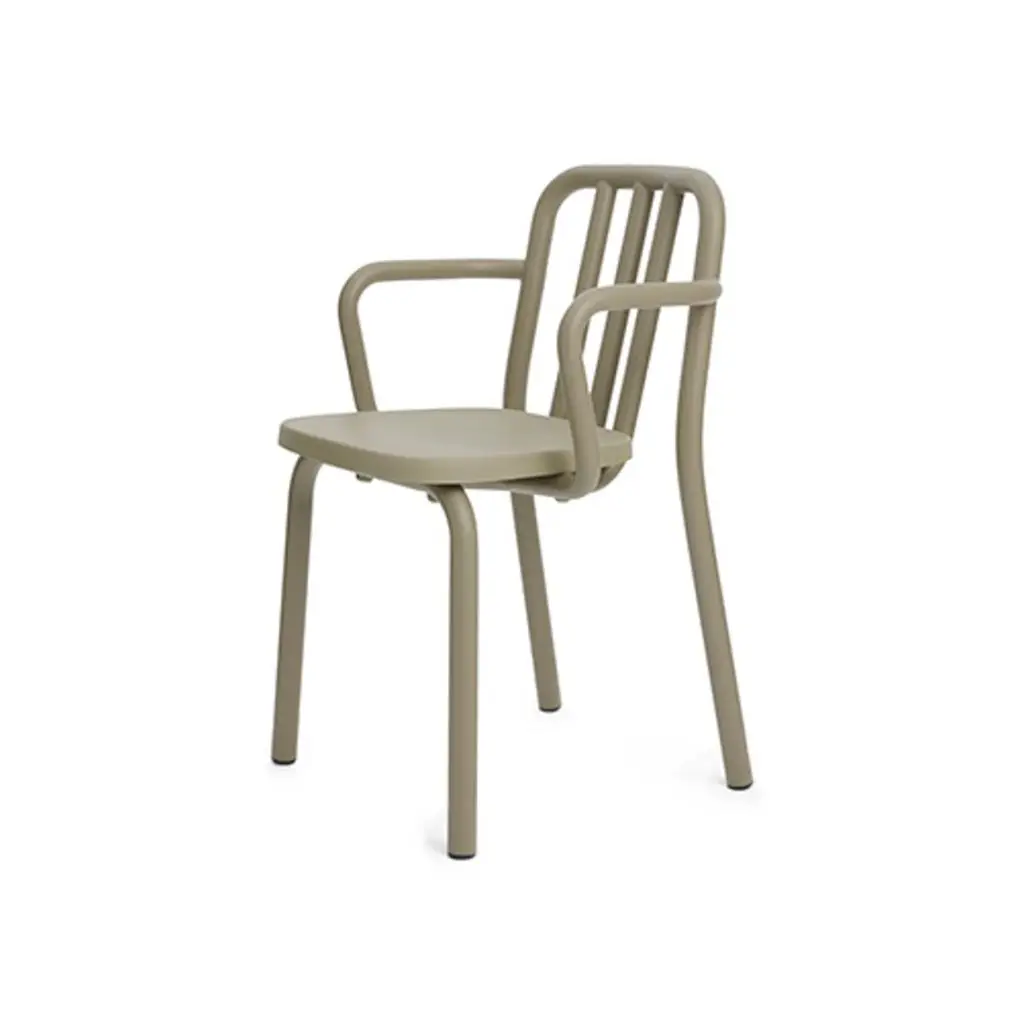 Tube armchair available at DeFrae Contract Furniture beige tan