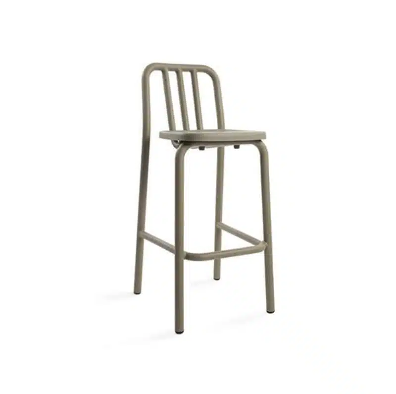 Tube bar stool available at DeFrae Contract Furniture tan beige
