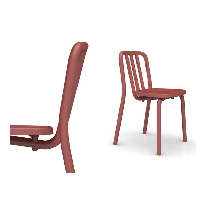 Tube side chair available at DeFrae Contract Furniture Black Mobles114
