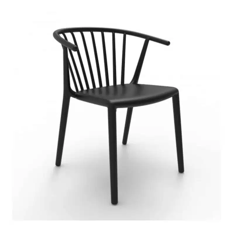 Wilson woody chair spindle back from DeFrae Contract Furniture Black