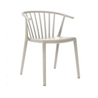 Wilson woody chair spindle back from DeFrae Contract Furniture White Front