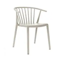 Wilson woody chair spindle back from DeFrae Contract Furniture White Front