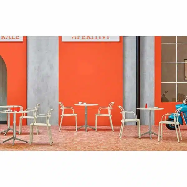 Ypsilon Flip Top Table Base Pedrali Available From DeFrae Contract Furniture Indoor or Outdoor Use