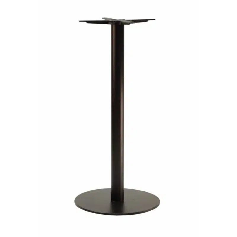 Forza round cast iron table base black Poseur height