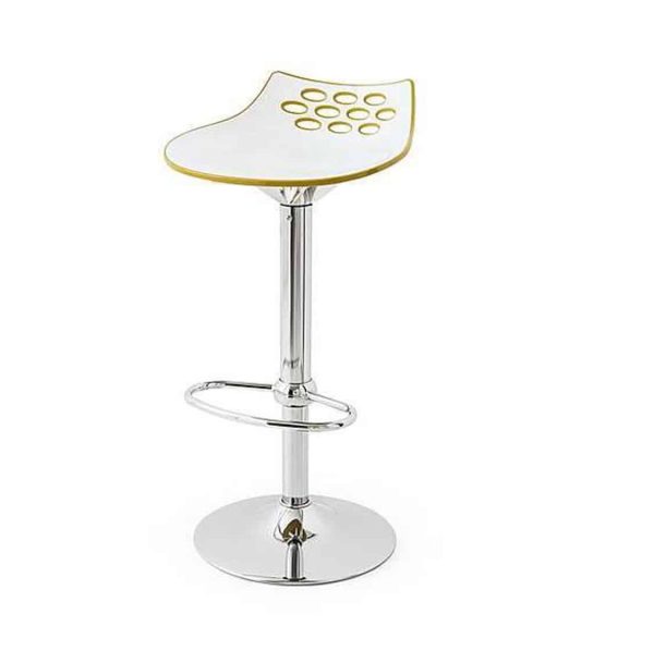 Jam Bar Stool Swivel Gas Height Adjustable Connubia by Calligaris at DeFrae Contract Furniture Yellow