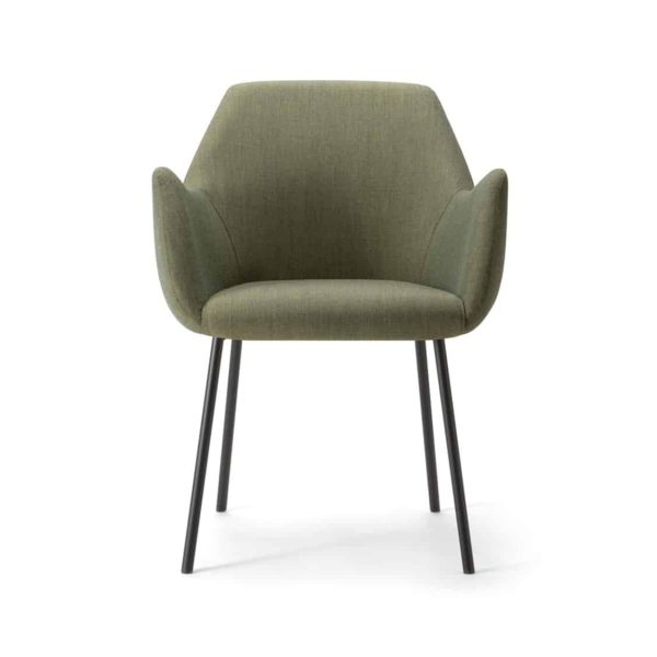 Kesy Armchair 04 DeFrae Contract Furniture Metal Legs